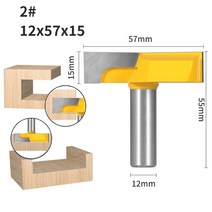 YUSUN 1PC 8MM 12.7MM 샹크 청소 하단 라우터 비트 목공 밀링 커터 목재 플러시 트림, 2차검수진행, 12x57x15