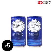 초정탄산수 플레인 190ml x 5입 탄산수 미니캔 카페 음료수