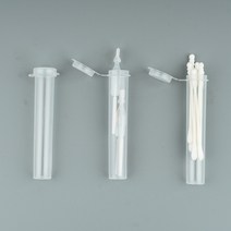 디베라스 인공눈물케이스 면봉케이스 휴대용 통 일회용 투명원통3개1set