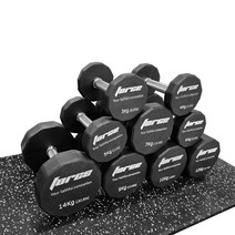 포스10각 우레탄 아령 냄새안나는 CPU 덤벨, 45kg 1개
