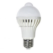led 전구 5w 7w 9w 12w pir 모션 센서 램프 ac 220v 230v 자동 스마트 led pir 적외선 바디 사운드 라이트 e27 모션 센서 라이트, 따뜻한 화이트