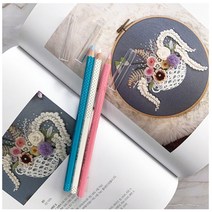 [후야몰]일본 크로바 수용성 초크펜 3색상 자수펜 원단 마킹 프랑스자수 퀼트 홈수예용, 크로바수용성초크펜-블루