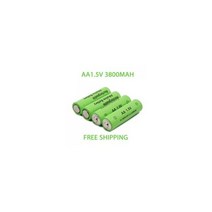 컨트롤러 배터리 장난감용 충전식 AA 3800mAh 1.5V 원격 제어, 4개