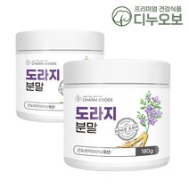 도라지 가루 국산 100%, 180g, 2개