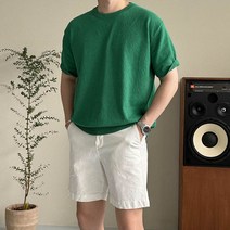치트키 비타 프리미엄 부클 니트 반팔티