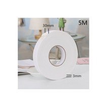 실내방음벽 가정용 아파트 방음벽 차음재 차음판 자체 접착 도어 창 씰링 스트립 5M 날씨 대비 스트리핑 burlete puerta casa 방음 어쿠스틱 폼 무스, white-30mm-3mm