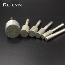 연마재120 6mm 6mm-30mm 그라인딩 헤드 다이아몬드 에머리 생산용 비트, 06 Cylinder 16mm