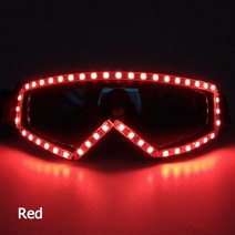 오픈페이스헬멧 클래식 오토바이 다채로운 뮤직 글로우 파티 크리스마스 빛나는 네온 안경, 28.LED Glasses 28