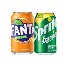 스프라이트 355ml x 12p + 환타 오렌지 355ml x 12p, 1세트