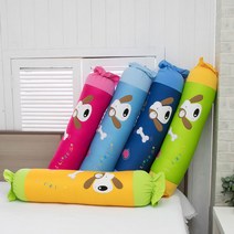 꿀몽 포비 사탕베개 에어메쉬원단 3D메쉬원단 롱베개 긴베개 바디필로우 아동베개 유아베개 성인베개 베, 스카이블루(솜포함)
