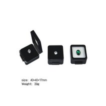 유리진열장 금속 느슨한 다이아몬드 상자 보석 보관 슬라이드 버클 디스플레이 홀더 케이스 유리 커버 용기 구스와이, 03 Black S