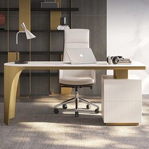 유럽풍 디자인 제노바 책상 중역 임원 원장실 병원 보스 회장 사장 컴퓨터 PC 테스크, 선택03:골드1800