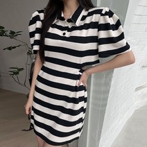 쉐얼유 여성 마를리 퍼프 카라 미니 원피스