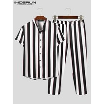 남자 바캉스룩 하와이 비치 반팔셔츠 밴딩 반바지 셋업 13