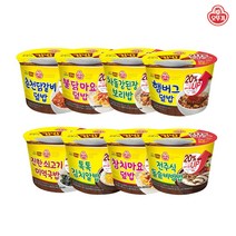 오뚜기 컵밥 8종 세트 (춘천닭갈비+불닭마요+차돌강된장+햄버그+쇠고기미역국+톡톡김치+참치마요+전주식돌솥), 1개