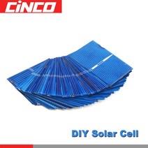 50 개몫 태양 전지 패널 diy 다결정 실리콘 sunpower 태양 전지 패널 배터리 충전기 전화 충전 led 램프, 52x39mm 0.33w