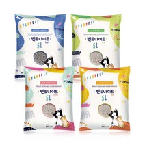 냥블리 벤토나이트 25L (5L X 5개입 25L) 3종 (무향 레몬 사과 활성탄), 냥블리 벤토 무향 (5L X 5개입)