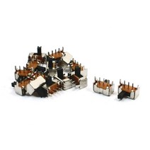 uxcell 수평 슬라이드 스위치 스위치 소형 2 포지션 1P2T PCB 장착 3핀 15개 세트