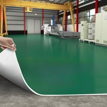 PVC 플라스틱 바닥 가죽 상업 매트 방수 미끄럼 방지 바닥 장판 2x5M, 빨간색 1.2mm 두께 1개 = 10각