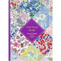 일본직발송 3. DEARCARDS(디어카즈) 디어카즈 일기 5년 연용 리버티·패브릭스 명함 없음【연용 일기】5801, One Size, One Color
