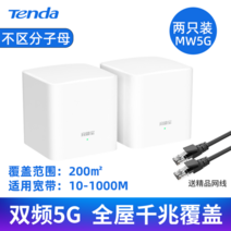 와이파이무선공유기 (2)WiFi6mesh자모 라우터 AX300M기가바이트 포트 분산 벽뚫기왕 가정용 라우팅 세트 큰집스타일 복식 온집 고속 무선 EM12, T03-한쌍 세트 200대 덮어쓰기
