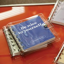 디작소 Be nice to yourself 미니 6공 먼슬리 다이어리, 벨벳블루