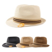 중절모자 남자밀짚모자 남성중절모 지사 100% 여름 시원한 페도라