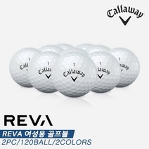 캘러웨이골프 캘러웨이코리아 2021 캘러웨이 레바(REVA) 골프볼/골프공벌크 여성용/2피스/120알 2COLOR, 골프볼, 핑크