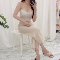 모노위크 린넨혼방 편한 여름 허리밴딩 와이드팬츠