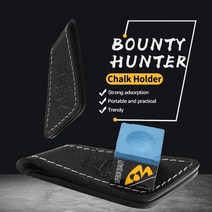 당구 큐 가방 큐대 케이스 현상금 사냥꾼 분필 홀더 마그네틱 풀 스누커 초크 홀더 운반, 1개