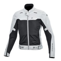 코미네 오토바이 여름자켓 텍스타일 메쉬 상의 JK-158 L.GREY-BLACK, L.GREY-BLACK-M