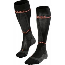FALKE 여성용 SK 에너자이징 울 스키 양말 메리노 블랙 1 쌍/ 사이즈 5/7.5 W2 (약220~245mm)