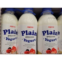 서울우유 플레인 요거트 1000ml X 2통, 종이박스포장