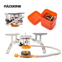 펠렛 연소기 펠릿 난로 PACOONE-캠핑 가스 야외 방풍 관광 버너 휴대용 접이식 초경량 쿠커 피크닉, [02] Stove