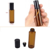 뉴리웹 롤러볼 향수공병 투명 - 10ML 향수제작 롤온공병 화장품용기, 갈색 - 10ml