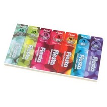 기타 바보사랑[제이펜즈]펜텔 피에스타 하이폴리머 샤프심-0.5mm(7종), 2B