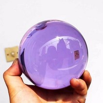 크리스탈크리스탈 공 매직 볼 치유 구체 석영 컬러 홈 장식 사진, 06 Purple Ball_01 5cm
