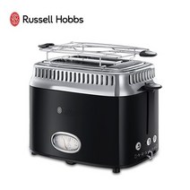 러셀홉스 레트로 스타일 전기토스터 RH-2168, RH-2168B(블랙)