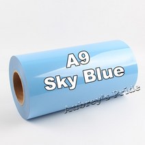 평판프레스 열전사30cm x 100cm (12 "x PVC 열전달 비닐 열 프레스 기계 커팅 플로터 커터 티셔츠 DIY, 15 Sky Blue A9
