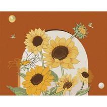 유쾌한컴퍼니 DIY 유화그리기 명화그리기 세트 40X50 200종, A-225 해바라기 아트