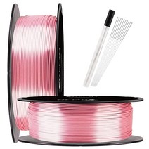 샤인 브론즈 1.75mm PLA 3D 프린터 필라멘트 메탈릭 브론즈 샤이니 3D 프린팅 소재 1KG 스풀 TTYT3D, Silk Rose Gold