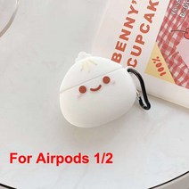 에어팟프로2세대케이스 호환 airpods pro 3d 찐 박제 롤빵 airpods 1 2 3 중국 요리 baozi 무선 이어폰 커버에어팟 프로 2세대 케이스, 에어팟 1 2용