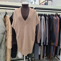 미스칸트 모모 V넥 롱 SW 베스트 KNVTLA02BR00F