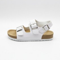 코지 남자 미니멀 코디 패션 투버클 캐주얼 레더 통굽 샌들