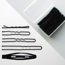 U핀 유핀 실핀 실삔 U자핀 똑딱핀 똑딱삔 유삔 U삔 100개 + 케이스