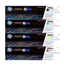 HP 정품토너 206A 4색 세트 (W2110A W2111A W2112A W2113A) - M255nw M255dw M282nw M283fdn M283fdw 레이저 프린터용, HP 정품토너 NO.206 [4색세트], 1개