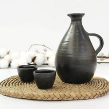 도쿠리 도자기술병 술잔 주병세트 술병세트 옹기주병 옹기술병 옹기술잔 전통주병, 주병세트 소