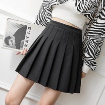 도톰한 하이웨이스트 모직 플레어스커트