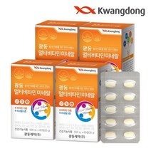 광동생활건강 광동 멀티비타민 미네랄 4박스 8개월분, 단품