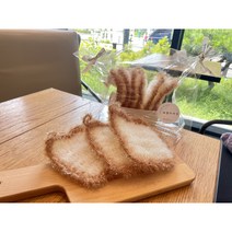 예쁨뜨개질 식빵수세미 10개 세트 한겹 수제 아크릴 손뜨개 선물세트 핸드메이드 집들이 개업 선물용, 1세트 10개 개별포장